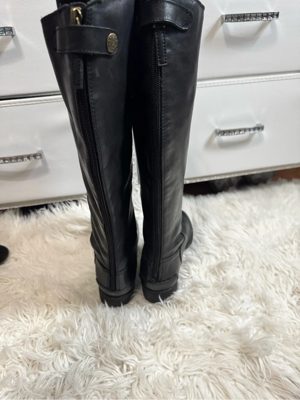 Sam Edelman penny 2 black leather riding boots size 8 women’s